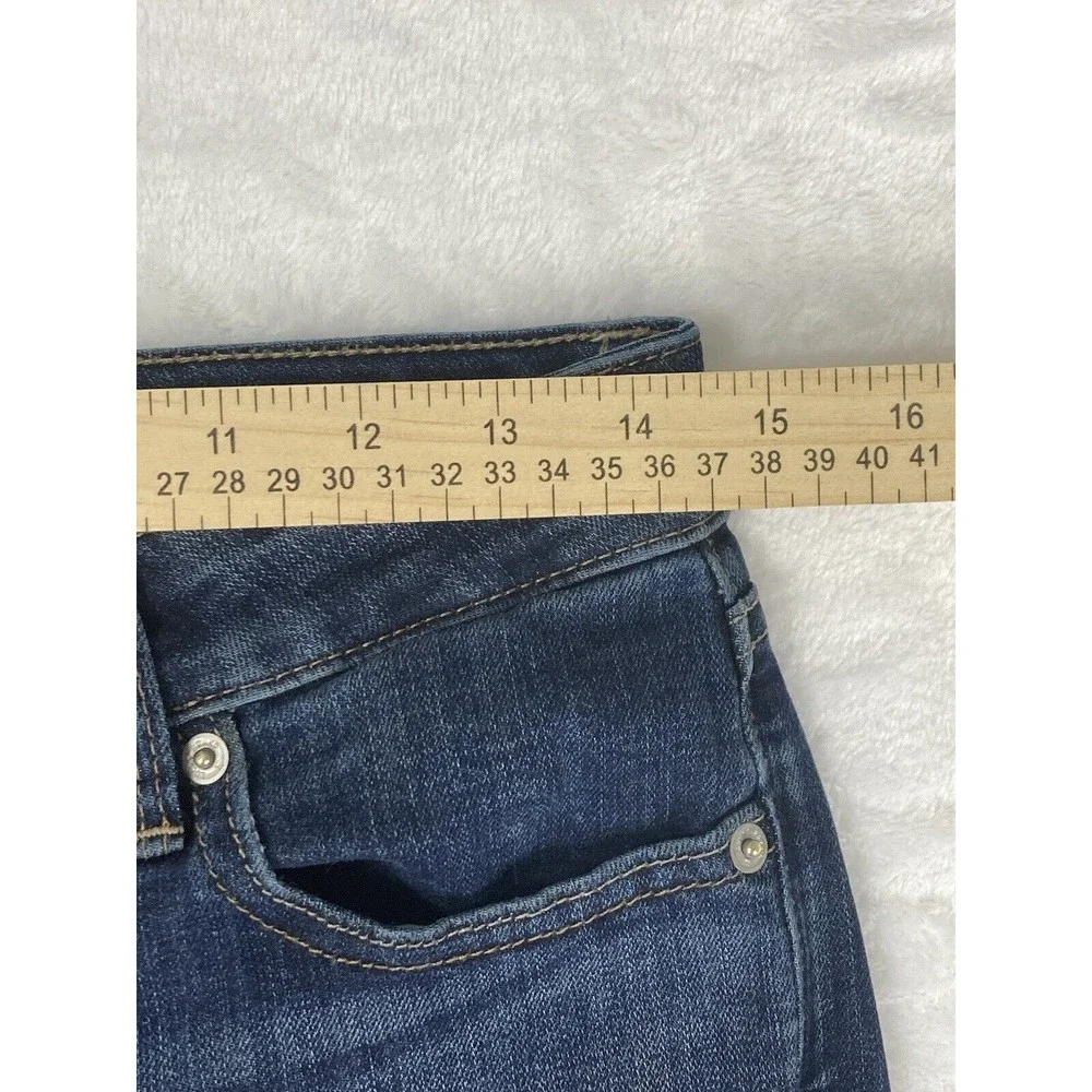 Lucky Brand Lolita Crop Low Rise Raw‎ Hem Jeans Womens Blue Size 29